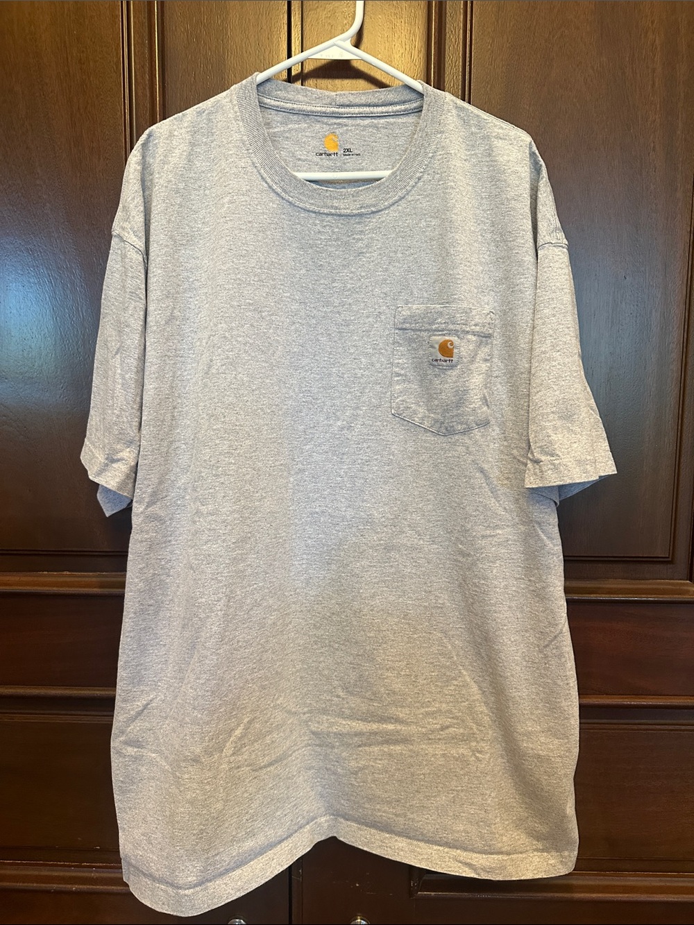 Carhartt Light Gray Short-Sleeve Pocket Tee